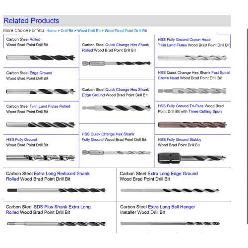 hcs для сверла Brad Point Twist Drill Bit